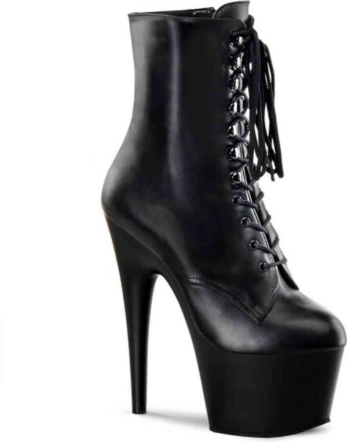 pleaser ADORE-1020 Plateau Laarzen Paaldans schoenen 45 Shoes Zwart