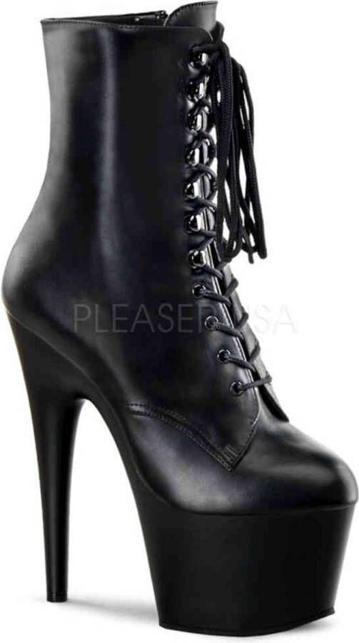 Pleaser ADORE-1020 Plateau Laarzen Paaldans schoenen Paaldans schoenen 45 Shoes Zwart