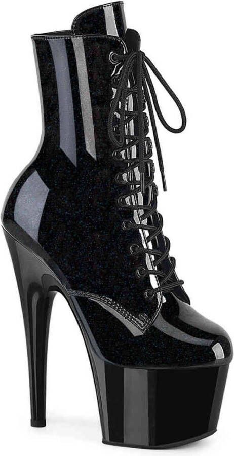 Pleaser ADORE-1020BLG Plateau Laarzen 36 Shoes Zwart Blauw