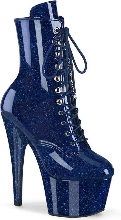 Pleaser ADORE-1020GP Plateau Laarzen Paaldans schoenen 35 Shoes Blauw