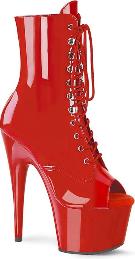 Pleaser ADORE-1021 Plateau Laarzen Paaldans schoenen Paaldans schoenen 36 Shoes Rood