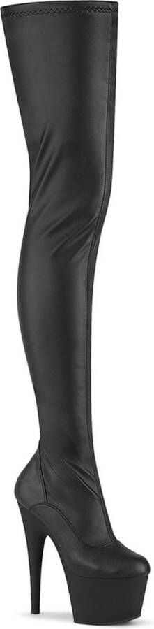 Pleaser ADORE-4000 Plateau Overknee Laarzen 36 Shoes Zwart