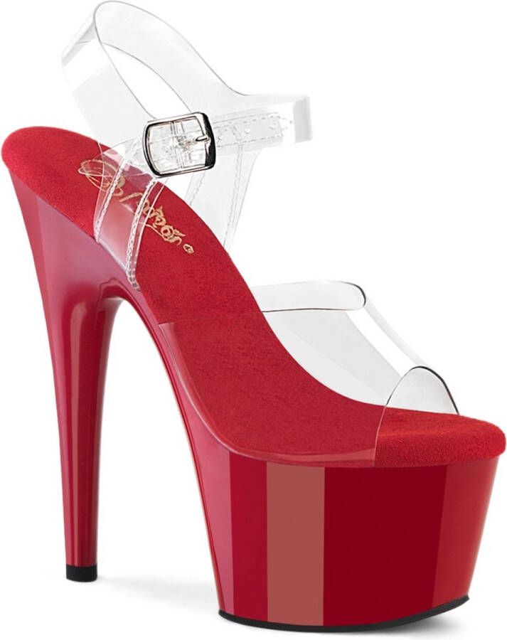 Pleaser ADORE-708 Sandaal met enkelband 35 Shoes Rood