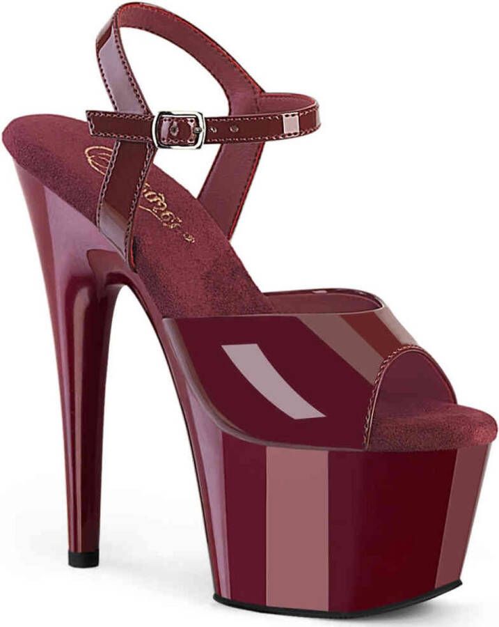 Pleaser ADORE-709 Sandaal met enkelband 35 Shoes Bordeaux rood