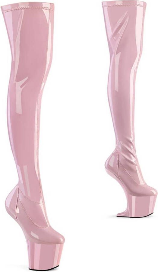 Pleaser CRAZE-3000 Plateau Overknee Laarzen 36 Shoes Roze