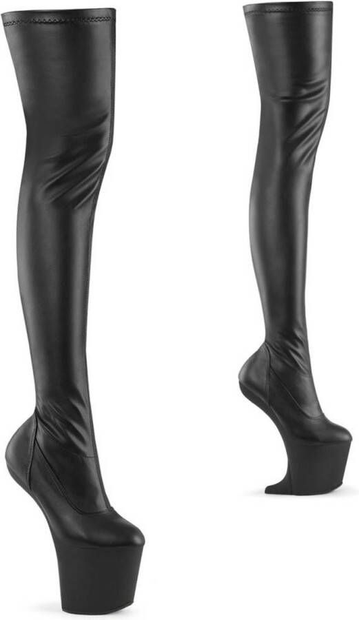 Pleaser CRAZE-3000 Plateau Overknee Laarzen 40 Shoes Zwart