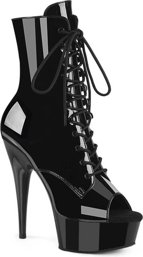 Pleaser DELIGHT-1021 Plateau Laarzen 35 Shoes Zwart