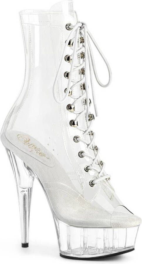 Pleaser DELIGHT-1021C Plateau Laarzen 37 Shoes Transparant