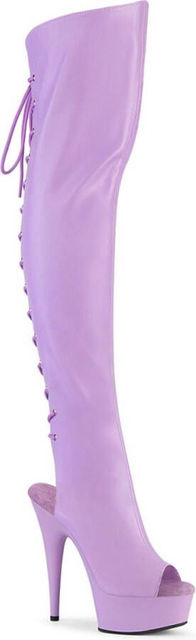 Pleaser DELIGHT-3019 Plateau Laarzen 36 Shoes Paars