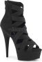 Pleaser DELIGHT-600-24 = ) 6 Heel 1 3 4 PF Criss Cross Bootie Sandal Back Zip - Thumbnail 1