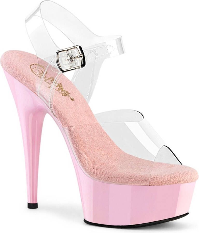 Pleaser DELIGHT-608 Sandaal met enkelband 35 Shoes Roze