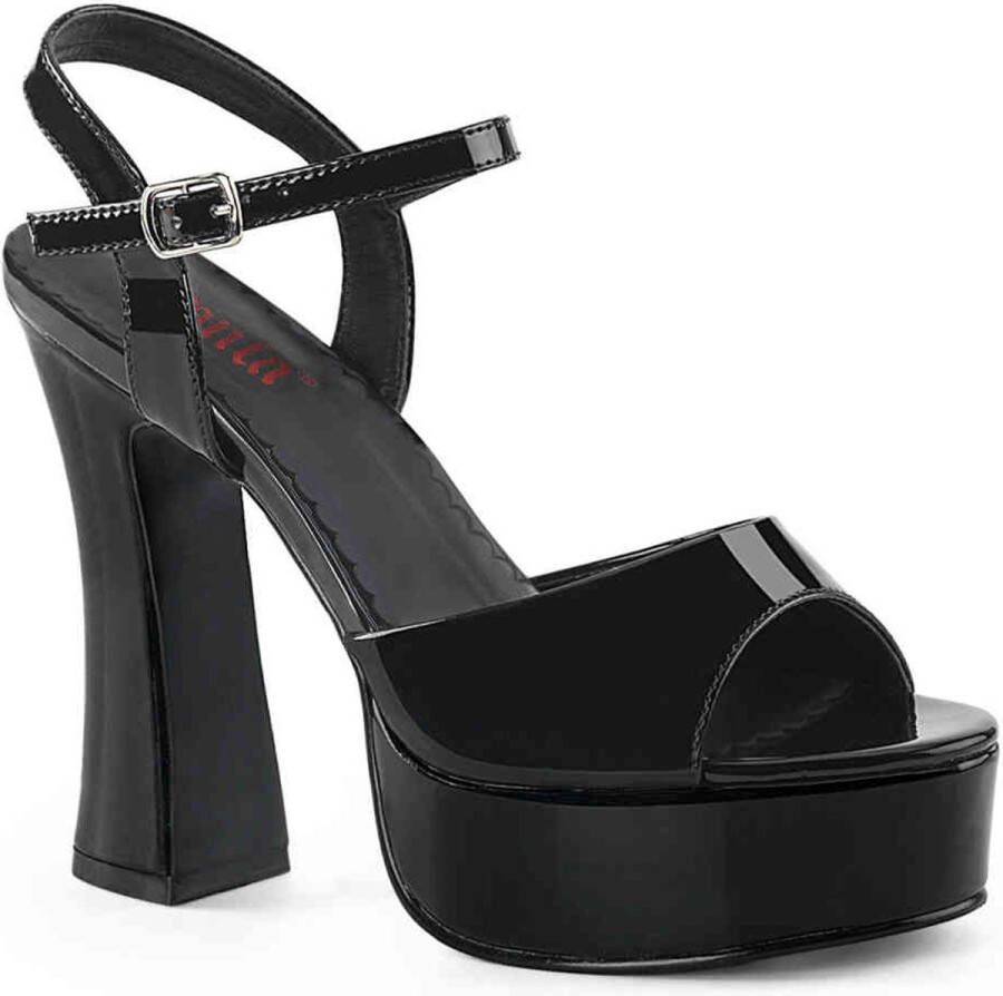 Pleaser DOLLY-09 Sandaal met enkelband 41 Shoes Zwart