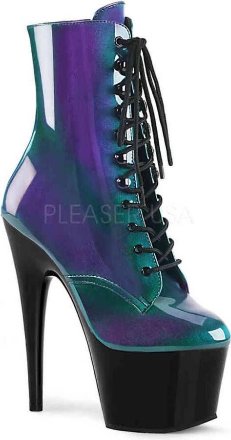 Pleaser Enkellaars 36 Shoes ADORE 1020HG Paars Groen