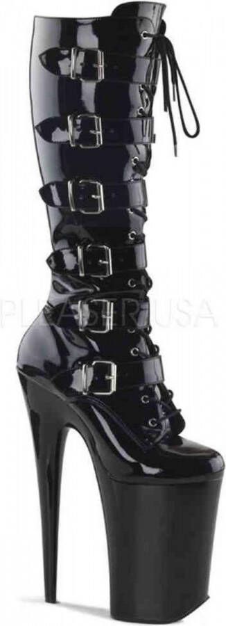 Pleaser INFINITY-2049 Plateau Laarzen Paaldans schoenen 39 Shoes Zwart