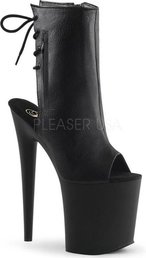 Pleaser FLAMINGO-1018 Plateau Laarzen Paaldans schoenen Paaldans schoenen 37 Shoes Zwart