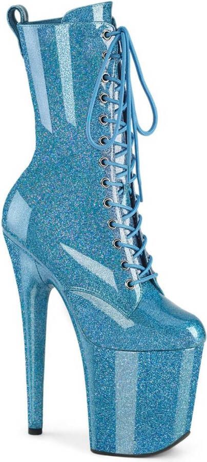 Pleaser FLAMINGO-1040GP Plateau Laarzen 36 Shoes Blauw