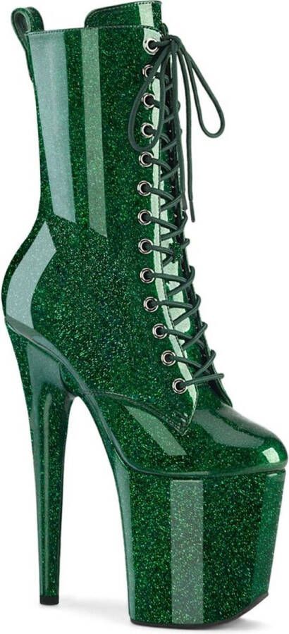 Pleaser FLAMINGO-1040GP Plateau Laarzen 37 Shoes Groen