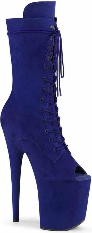 Pleaser FLAMINGO-1051FS Plateau Laarzen Paaldans schoenen Paaldans schoenen 39 Shoes Blauw