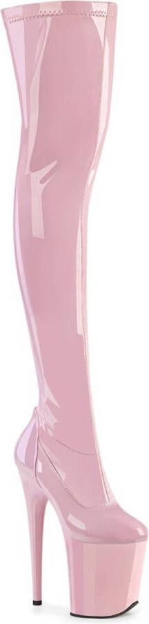 Pleaser FLAMINGO-3000 Plateau Overknee Laarzen 41 Shoes Roze