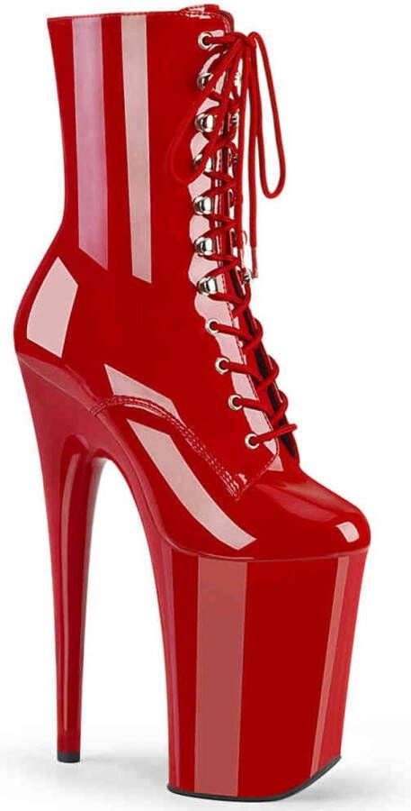 Pleaser INFINITY-1020 Plateau Laarzen Paaldans schoenen 40 Shoes Rood