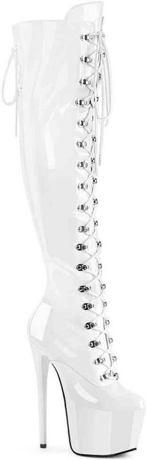 Pleaser JUBILANT-3012 Plateau overknee Laarzen 36 Shoes Wit