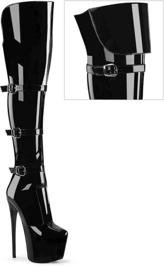 Pleaser JUBILANT-3018 Plateau overknee Laarzen 36 Shoes Zwart