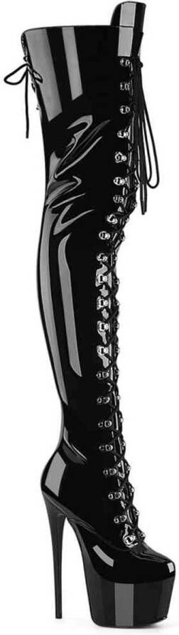 Pleaser JUBILANT-4012 Plateau overknee Laarzen 39 Shoes Zwart