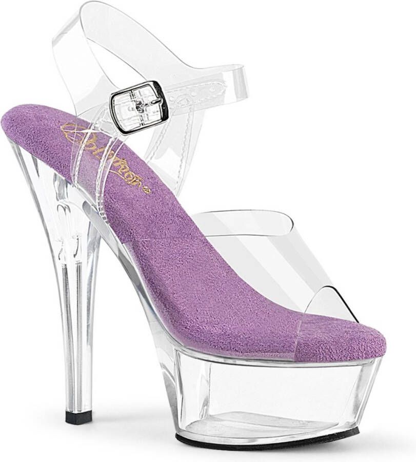 Pleaser KISS-208 Sandaal met enkelband 35 Shoes Paars