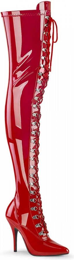 Pleaser Overknee laarzen 37 Shoes SEDUCE 3024 Rood