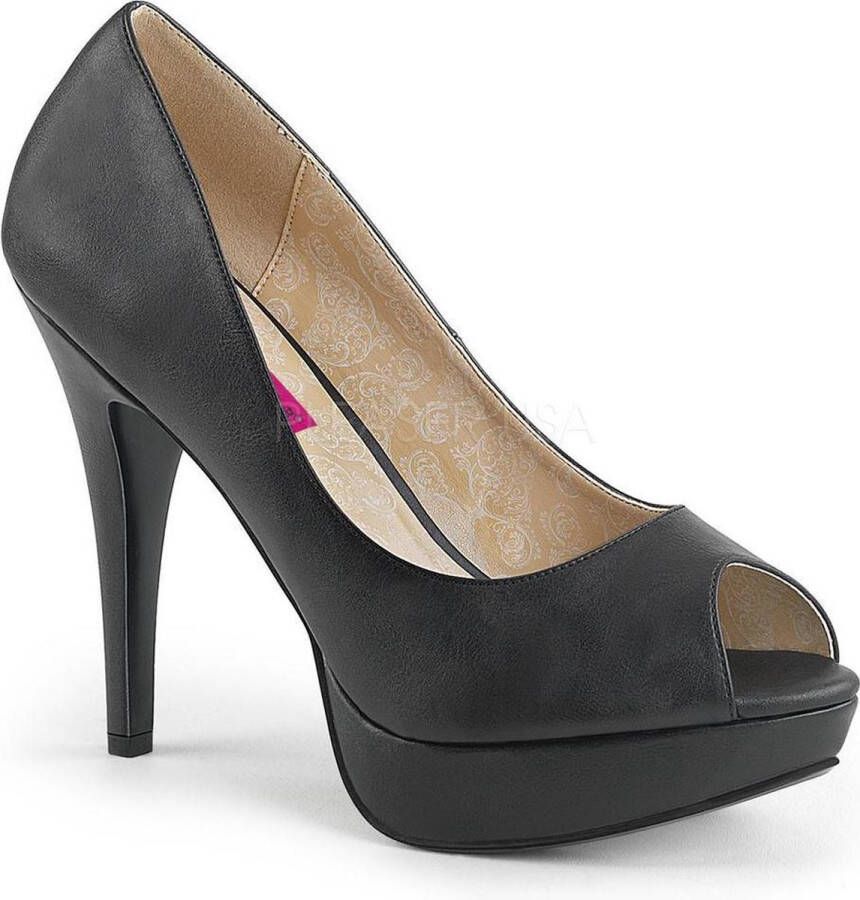 Pleaser Pink Label CHLOE-01 Pumps Paaldans schoenen 44 Shoes Zwart