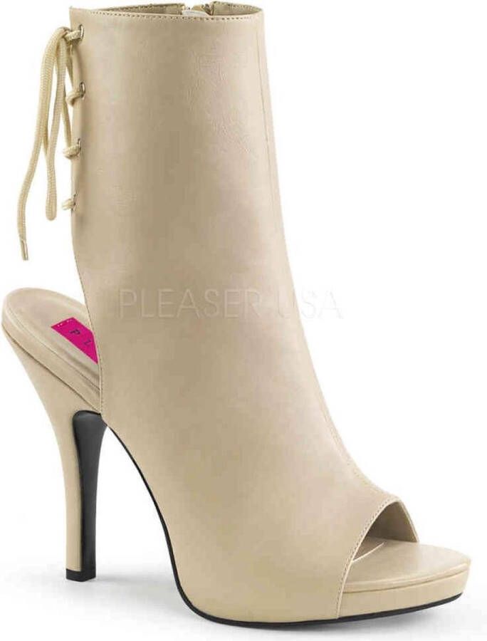 Pleaser Pink Label Enkellaars 42 Shoes EVE 102 Creme - Foto 1