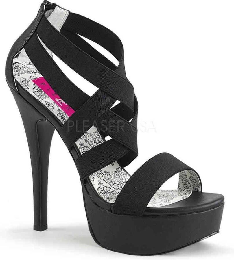 Pleaser Pink Label Hoge hakken 45 Shoes TEEZE 47W Zwart - Foto 1