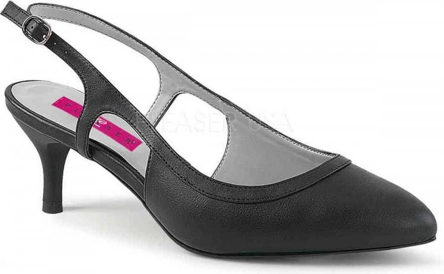 Pleaser Pink Label Pumps 44 Shoes KITTEN 02 Paaldans schoenen Zwart