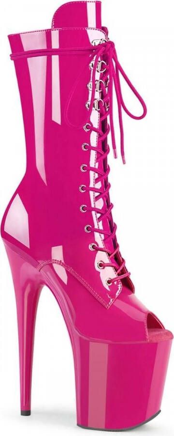 Pleaser Plateau Laarzen 35 Shoes FLAMINGO 1051 Paaldans schoenen Roze