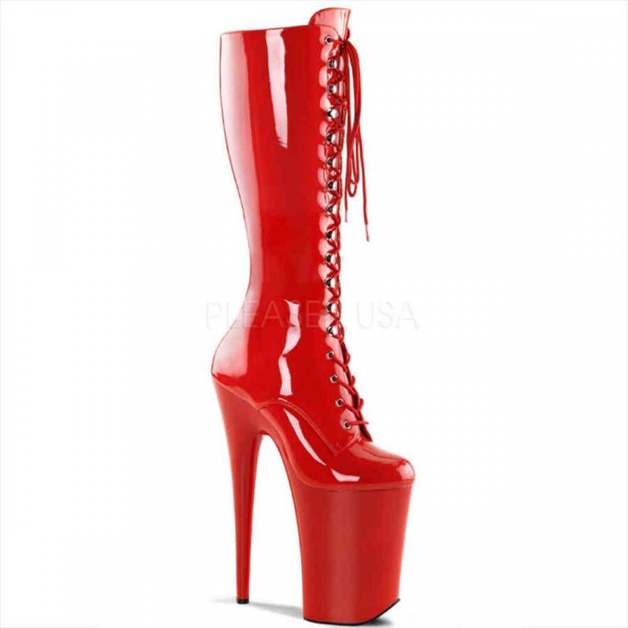 Pleaser Plateau Laarzen 36 Shoes INFINITY 2020 Paaldans schoenen Rood