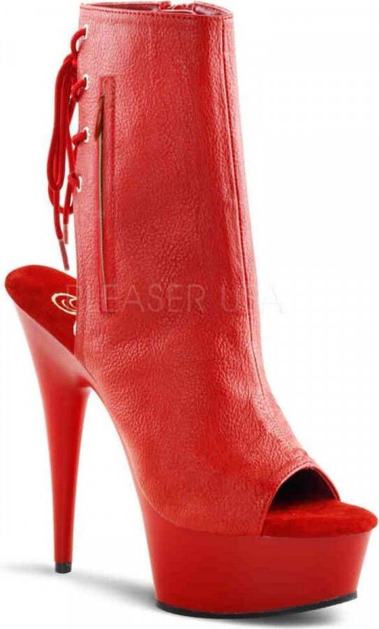 Pleaser Plateau Laarzen 37 Shoes DELIGHT 1018 Rood