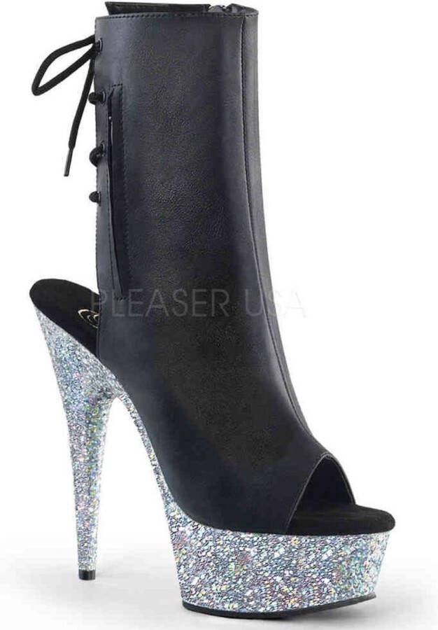 Pleaser Plateau Laarzen 39 Shoes DELIGHT 1018LG Zwart - Foto 1