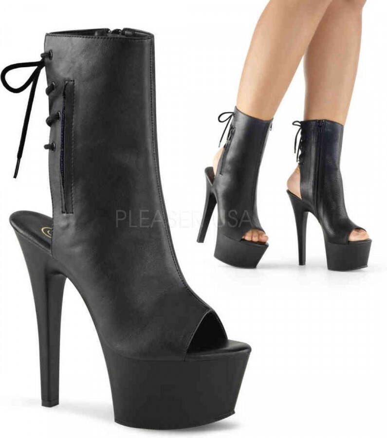 Pleaser Plateau Laarzen Paaldans schoenen 38 Shoes ASPIRE 1018 Paaldans schoenen Zwart