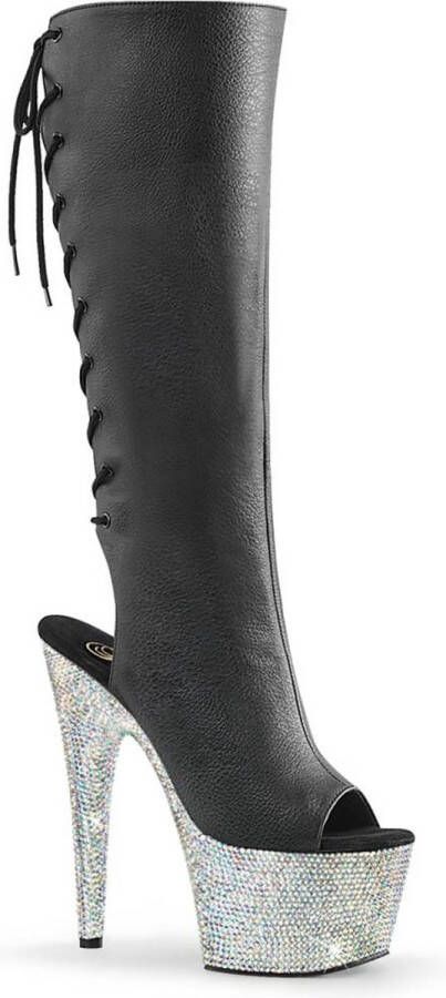 Pleaser Plateau Laarzen Paaldans schoenen 38 Shoes BEJEWELED 2018 7 Zwart