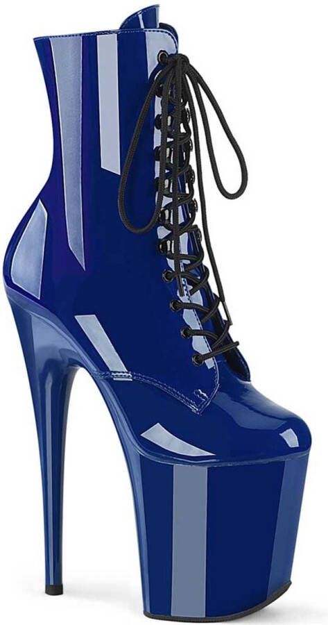 Pleaser Plateau Laarzen Paaldans schoenen 38 Shoes FLAMINGO 1020 Blauw