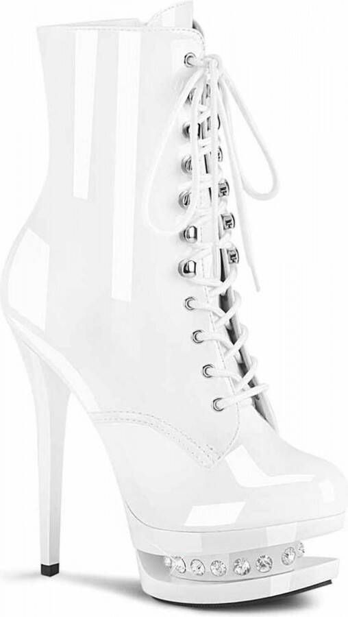 Pleaser Plateau Laarzen Paaldans schoenen 39 Shoes BLONDIE R 1020 Paaldans schoenen Wit