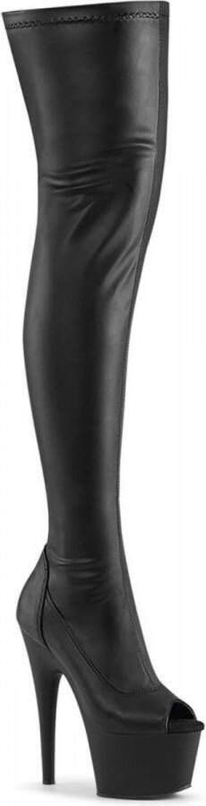 Pleaser Plateau Overknee Laarzen 36 Shoes ADORE 3011 Zwart