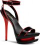 Pleaser Sandaal met enkelband 40 Shoes BLONDIE 631 2 Zwart Rood - Thumbnail 6