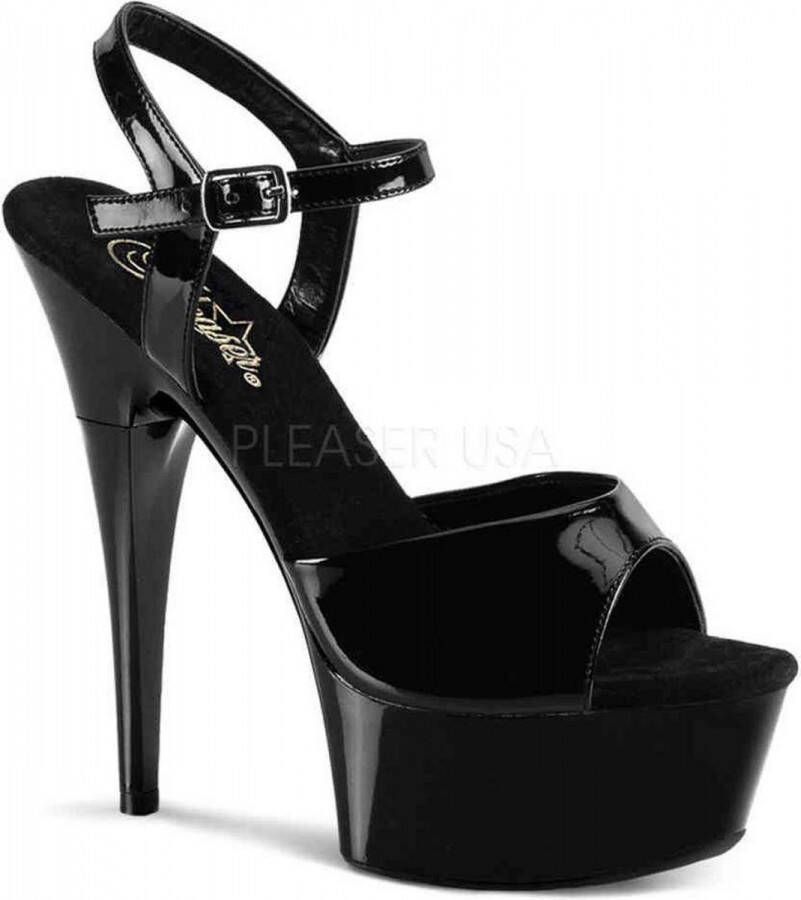 Pleaser Sandaal met enkelband 37 Shoes CAPTIVA 609 Zwart