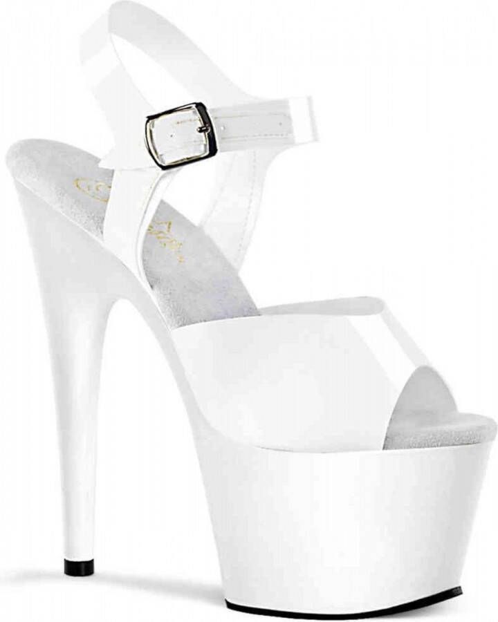 pleaser Sandaal met enkelband 45 Shoes ADORE 708N Wit