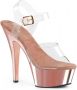 Pleaser Sandaal met enkelband 41 Shoes KISS 208 Roze Transparant - Thumbnail 2