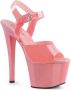 Pleaser Sandaal met enkelband Paaldans schoenen 36 Shoes SKY 308GF Paaldans schoenen Zwart Transparant - Thumbnail 1