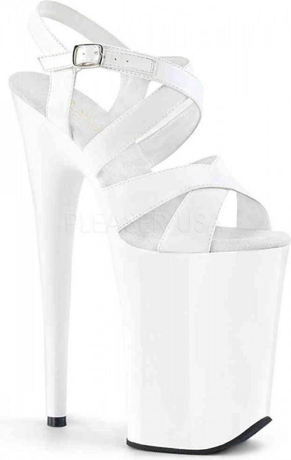 Pleaser Sandaal met enkelband Paaldans schoenen 37 Shoes INFINITY 997 Paaldans schoenen Wit