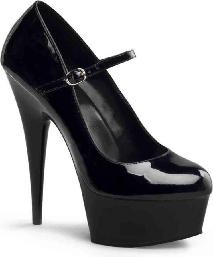 Pleaser shoes Pleaser Delight-687 Patent Zwart size hoge hakken pumps - Foto 1