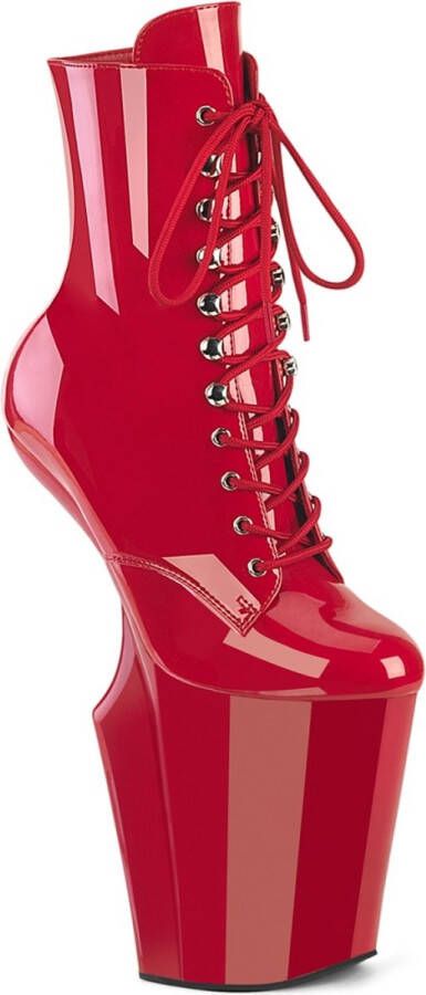 Pleaser WORSHIP-1020 Plateau Laarzen Paaldans schoenen 37 Shoes Rood